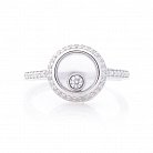 Срібний перстень (ювелірне скло, фіаніти) 112114 от ювелирного магазина Оникс - 2