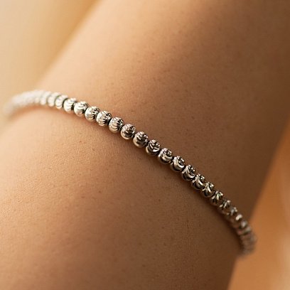 Браслет из белого золота б03845 №10