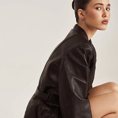 Серебряные серьги - пусеты в стиле минимализм 122586 №6