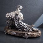 Серебряная фигура-фонтан ручной работы "Барышня с кувшином" сер00100 от ювелирного магазина Оникс - 4