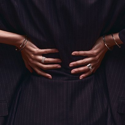 Широкое серебряное кольцо "Энид" 112693 №32