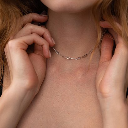 Кольє "Ванесса" у білому золоті кол02204 №8