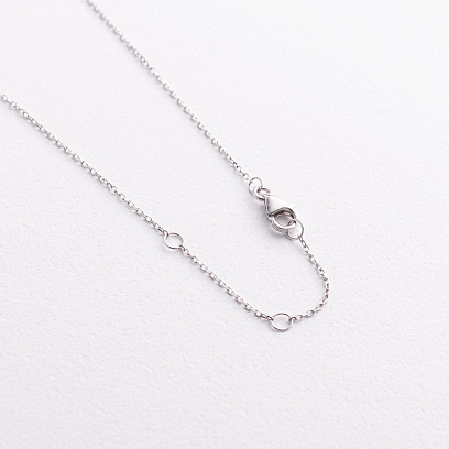 Золоте кольє "Сердечко" з діамантами колб0179ca №3