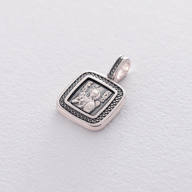 Серебряная ладанка "Ангел Хранитель - Архангел Михаил" 132890 от ювелирного магазина Оникс - 2
