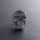 Срібний чоловічий перстень з черепом (чорніння) 112190 от ювелирного магазина Оникс - 5