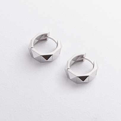 Серьги - кольца "Luisa" в серебре 123502 №2