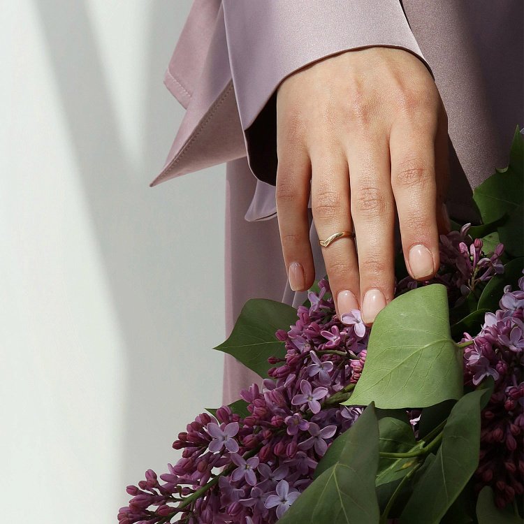 Каблучка "Мінімалізм" в жовтому золоті к06690 від ювелірного магазину Онікс - 13