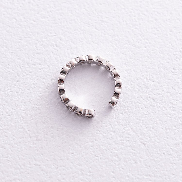 Каффа "Джессика" в белом золоте (фианиты) с08025 от ювелирного магазина Оникс - 8