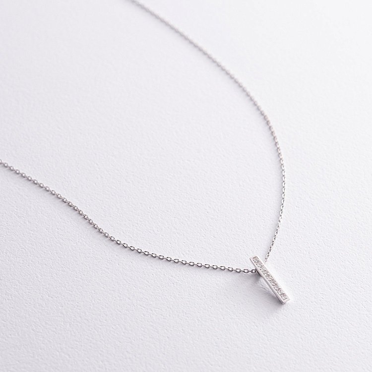 Золотое колье с бриллиантами 721911121 от ювелирного магазина Оникс