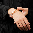 Жесткий браслет "Змея" в красном золоте б05333 от ювелирного магазина Оникс - 3