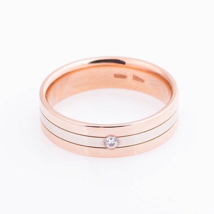 Обручальное кольцо обр000112 от ювелирного магазина Оникс - 1