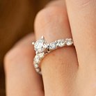 Помолвочное кольцо с бриллиантами (белое золото) 222031121 от ювелирного магазина Оникс - 5