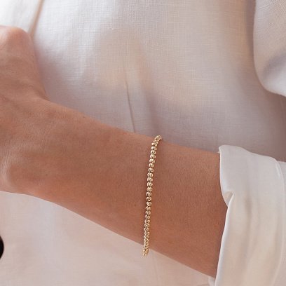 Браслет из желтого золота б04167 №8