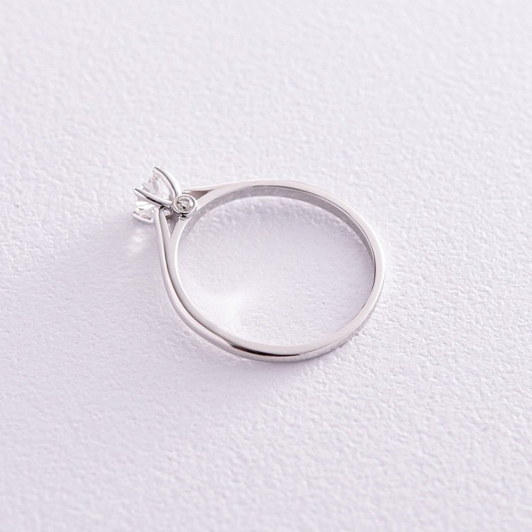 Помолвочное золотое кольцо с бриллиантами кб0410 от ювелирного магазина Оникс - 4