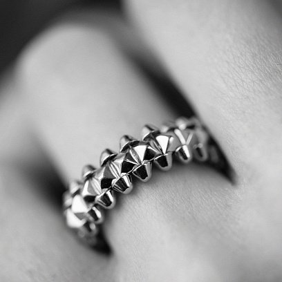 Каблучка "Тереза" в білому золоті к06545 №10