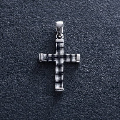 Срібний хрест "Спаси і збережи" 133105 №4