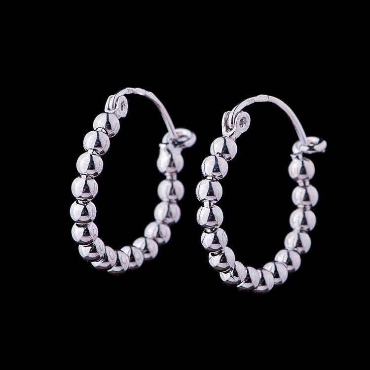 Срібні сережки-кільця (2см) 121904 від ювелірного магазину Онікс