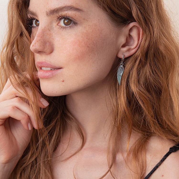 Серебряные серьги "Крылья Ангела" 121790 от ювелирного магазина Оникс - 1