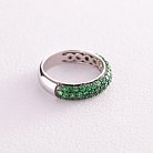 Золотое кольцо с цаворитами кб0444gl от ювелирного магазина Оникс - 3