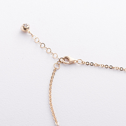 Кольє "Фантазія" у жовтому золоті кол02664 №3