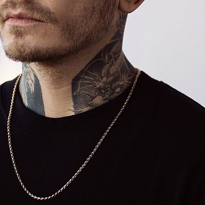 Чоловічий золотий ланцюжок ц00522 №7