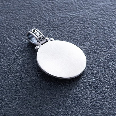 Серебряный кулон "Воин" с чернением 292 №3