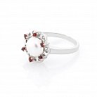 Срібний перстень (культ. прісн. перли, фіаніт) 111168 от ювелирного магазина Оникс - 1