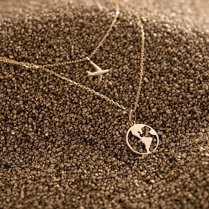 Колье в желтом золоте "Кругосветное путешествие" кол01685 №2