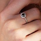 Золотое кольцо с черным и белыми бриллиантами 229581122 от ювелирного магазина Оникс - 3