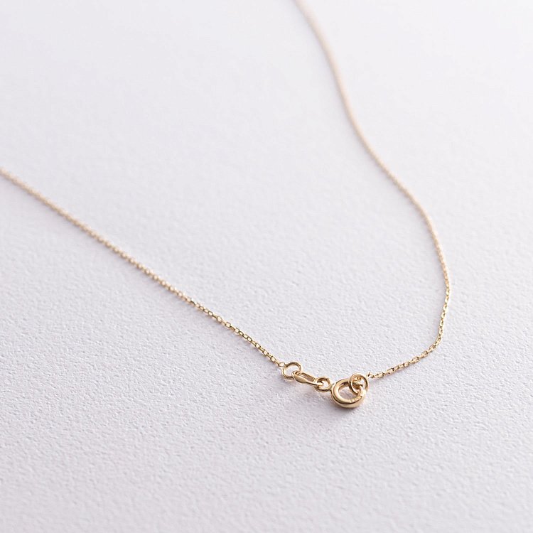 Кольє "Маленький коло" в жовтому золоті (0.7 см) кол01756 від ювелірного магазину Онікс - 3