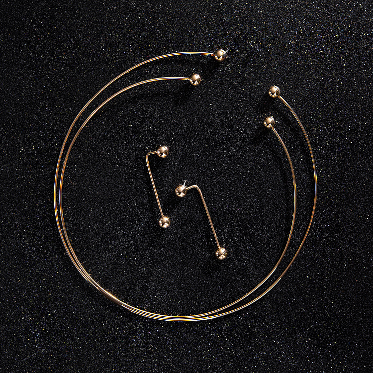 Сережки "Ophelia" з кульками (жовте золото) с09416 від ювелірного магазину Онікс - 3