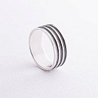 Серебряное кольцо "Линии" 11093 от ювелирного магазина Оникс