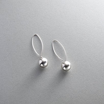 Серебряные серьги "Шарики" 12105а №3