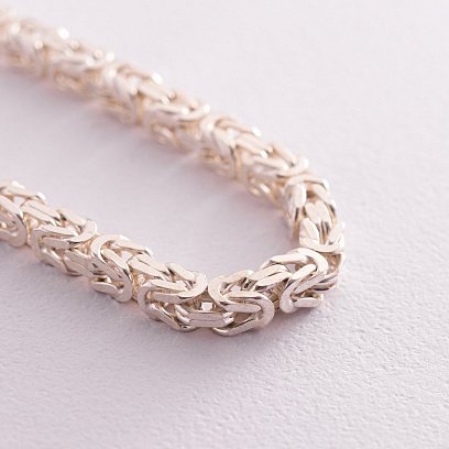 Браслет из серебра плетение Византия 14385 №3