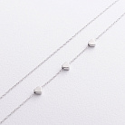 Серебряное колье "Сердечки" 908-00885 от ювелирного магазина Оникс - 2