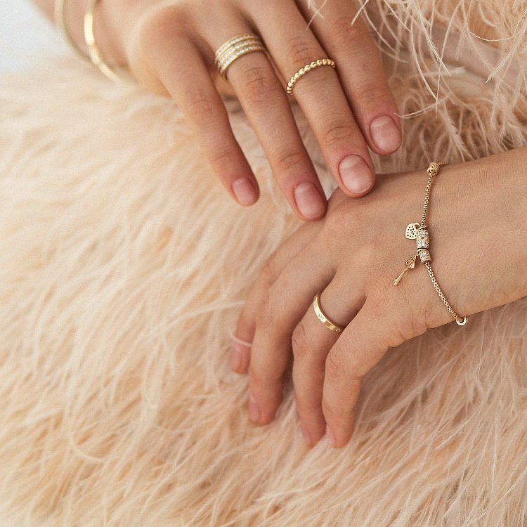 Золота каблучка в стилі мінімалізм к05332 від ювелірного магазину Онікс - 10