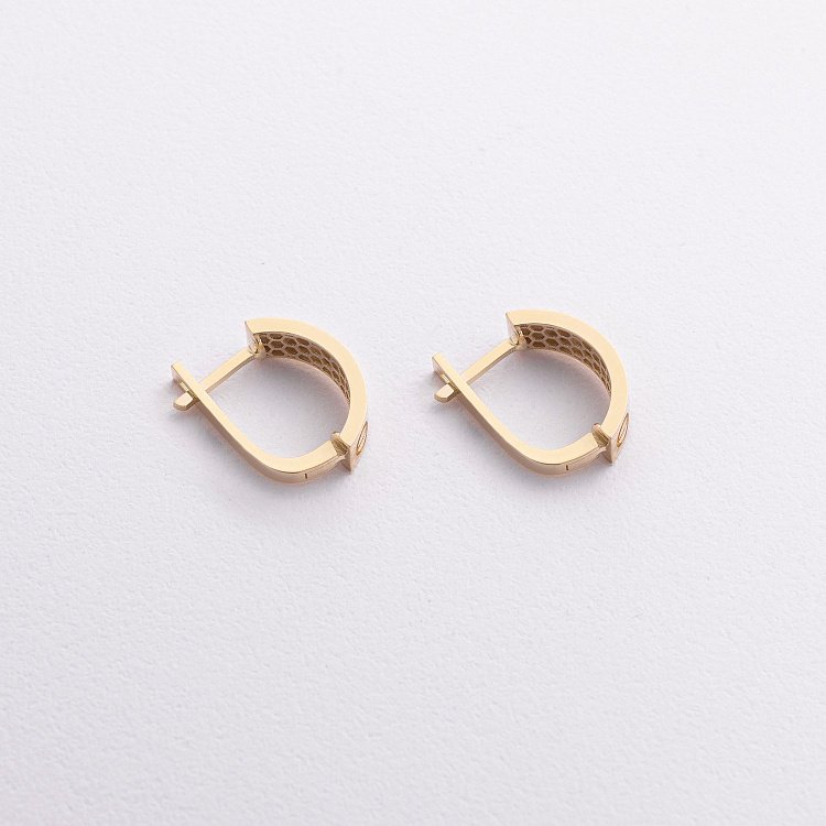 Сережки "Love" у жовтому золоті с09343 від ювелірного магазину Онікс - 1