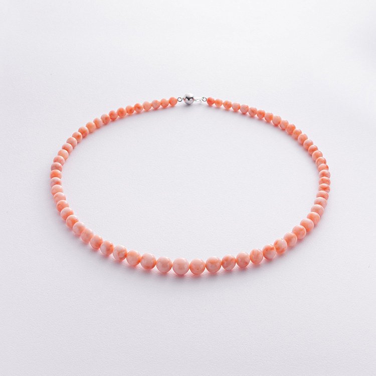 Бусы из коралла (золотая застежка) бус014к от ювелирного магазина Оникс