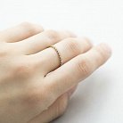 Золотое кольцо в стиле минимализм к04279 от ювелирного магазина Оникс - 2