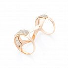 Золотое кольцо на фалангу с фианитами к05031 от ювелирного магазина Оникс - 2