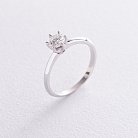 Помолвочное кольцо в белом золоте (бриллиант) кб06315 от ювелирного магазина Оникс