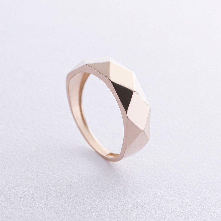 Каблучка "Досконалість" у жовтому золоті к07997 від ювелірного магазину Онікс