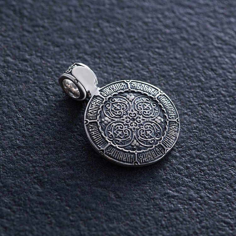 Срібна ладанка "Ангел Хранитель. Молитва" 132963 від ювелірного магазину Онікс - 5