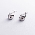 Серебряные серьги с пиропами и фианитами GS-02-004-4110 от ювелирного магазина Оникс - 2