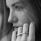 Серебряное кольцо "Chantal" (на два пальчика) 112779 от ювелирного магазина Оникс - 5