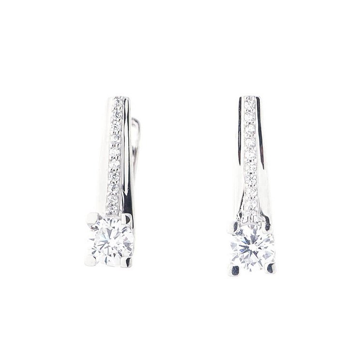 Золоті сережки (фіаніти) с04155 від ювелірного магазину Онікс