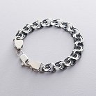 Чоловічий срібний браслет (Гарібальді 1.6 см) ч021803 от ювелирного магазина Оникс