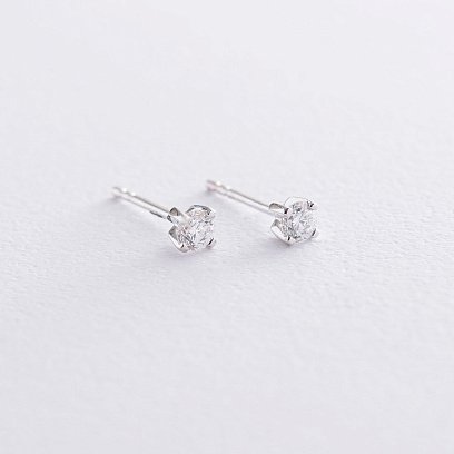 Золоті сережки-пусети (діамант) сб0220ri