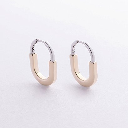 Серьги "Camilla" (желтое, белоe золото) с08866