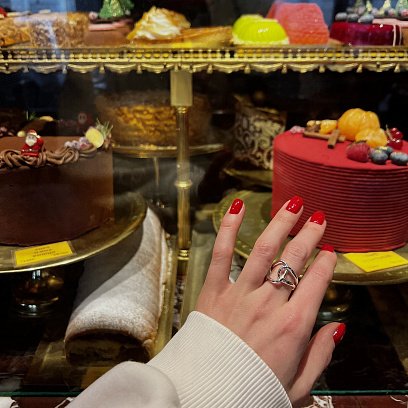 Кольцо "Мэдисон" в серебре 112696 №3